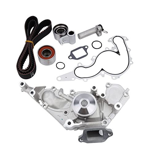 Engine Timing Belt with Water Pump Kit – Compatible with Lexus, Toyota – 4.0L, 4.3L, 4.7L – GS430, GX470, LS430, SC400, SC430, 4Runner, Land Cruiser, Sequoia, Tundra – Replaces TKT-021, TCKWP298