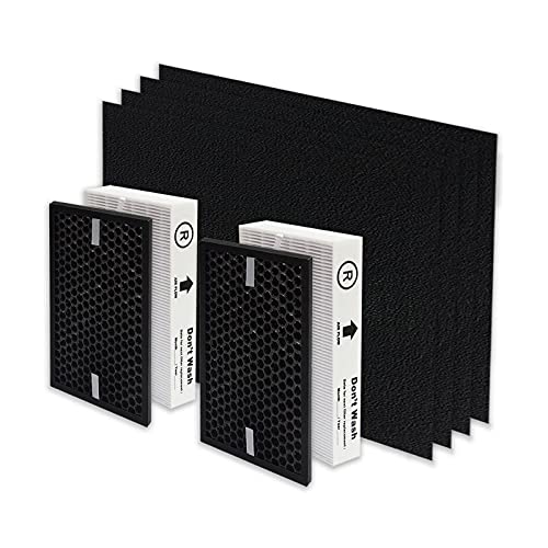 PUREBURG Replacement HEPA Filter Kit Compatible with Honeywell InSight Air Purifiers, HPA5200B / HPA5250 , HRF-R2 HRFSC1 HRF-A200