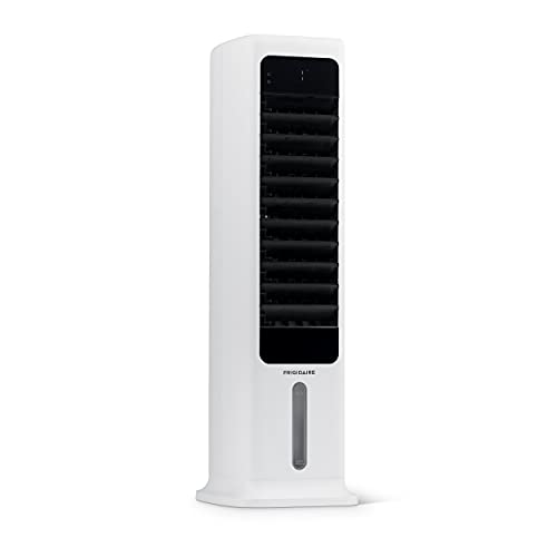 NewAir Frigidaire 2-in-1 Evaporative Air Cooler and Tower Fan | Cools up to 215 sq. | Energy Efficient Slim Cooling Fan with Removable Water Tank | 3 Fan Speeds with Automatic Oscillation