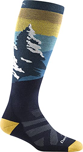 DARN TOUGH (8023) Solstice OTC Midweight with Cushion Women’s Sock – (Dark Teal, Large)