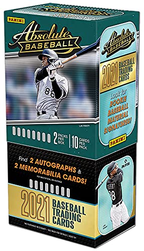 2021 Panini Absolute Baseball HOBBY box (two 10-card mini boxes = 20 cards/bx)