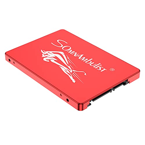 Somnambulist 2.5 Inch SATA 3 120GB 240GB 60GB SATA3 SSD Internal Hard Drive for Laptop (Red Cow-60GB)