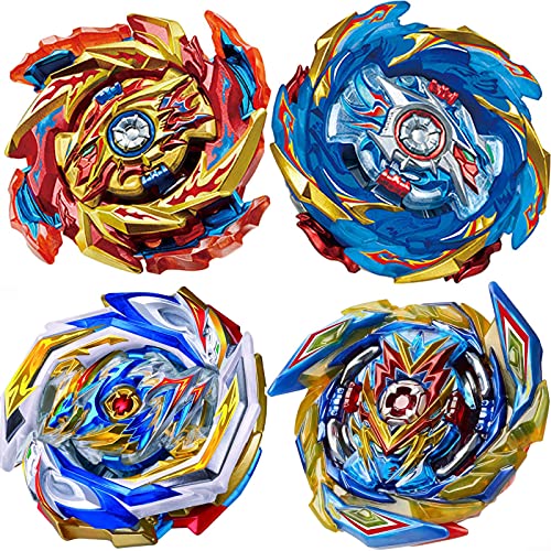 UGY 4 Pieces Bey Battle Burst Gyro Attack Blades Metal High Performance Battling Top Burst Battle Toys Set, Birthday Party Best Toys Gifts for Boys Kids Children Age 8+