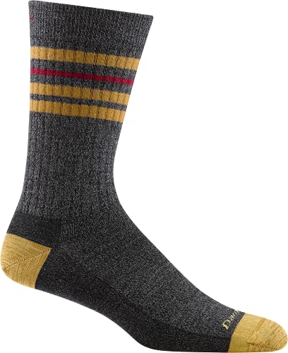 Darn Tough Men’s Letterman Crew Lightweight Sock (Style 6069) – Charcoal, Medium