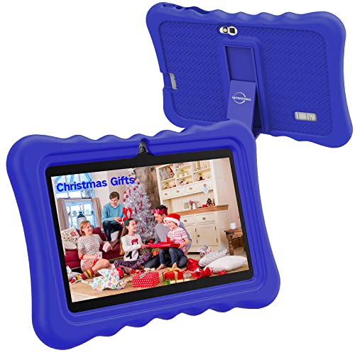 Kids Tablet 7 Inch with Case Included, Tablet for Kids 2-5, 32 GB Storage, Pre-Installed Learning Apps, Parent Control, Blue