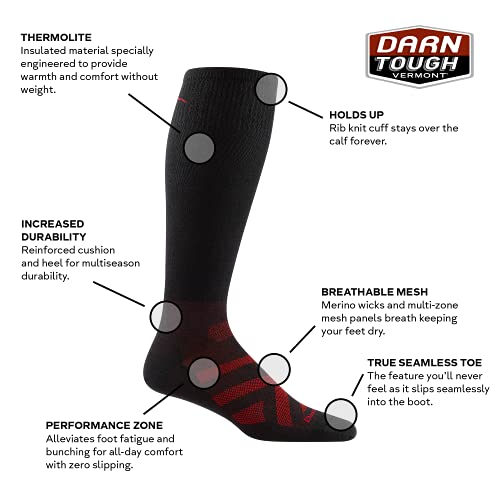 DARN TOUGH (8019) RFL Thermolite OTC Ultra-Lightweight Men’s Sock – (Black, Large) | The Storepaperoomates Retail Market - Fast Affordable Shopping