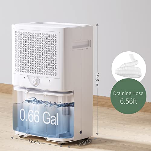 Waykar 4500 Sq. Ft Dehumidifier for Home with Drain Hose for Bedrooms, Basements, Bathrooms, Laundry Rooms – with Intelligent Control Panel and Front Display, 24 Hr Timer and 0.66 Gallons Water Tank | The Storepaperoomates Retail Market - Fast Affordable Shopping