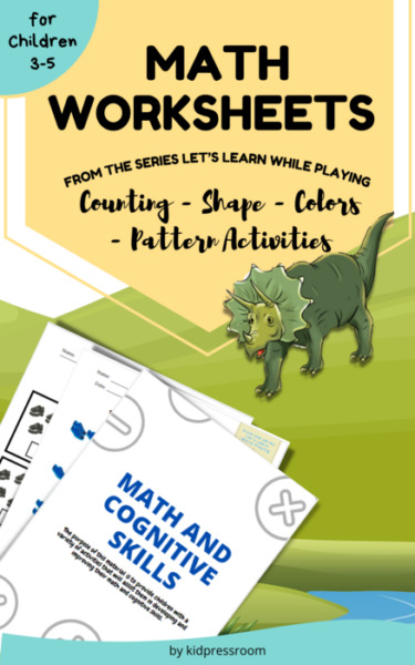 Math Worksheets for Children 3-5 (Counting, Shapes, Colors, & Pattern Activities)