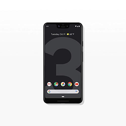 Google – Pixel 3 XL with 64GB Memory Cell Phone (Unlocked) – Just Black (64 GB, Pixel 3 XL, JUST Black)