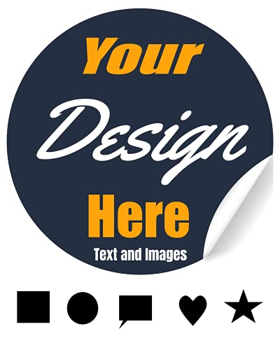 VulgrCo Custom Design Your Own Personalized Labels Stickers Decals Text Name Image Photo 120 Pack