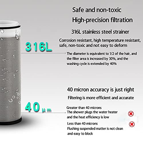 CJGS Prefilter-Water Pre-Filter,Whole House Water Filter Purifier System for Under-Sink Filters Reusable Water Filter,40 Micron, 316 Stainless Steel Filter | The Storepaperoomates Retail Market - Fast Affordable Shopping