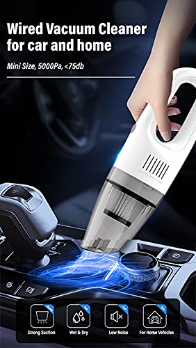 FLYLI Handheld Vacuum, Portable Cordless Vacuum Cleaner with Li-ion Battery Fast Charging Technology, Used for Home and car Quick Cleaning(8000PA) White | The Storepaperoomates Retail Market - Fast Affordable Shopping