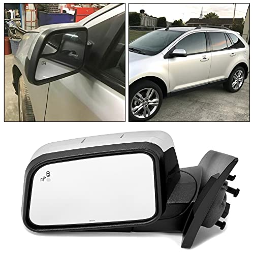 ECOTRIC Heated Power Mirror Puddle Light Compatible with 2011-2014 Ford Edge Replace for FO1320500 Memory Puddle Spotter Left Driver Side