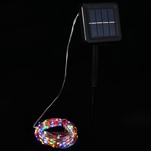 BESPORTBLE 2 Sets LED Solar Powered String Lights Outdoor Waterproof Copper Wire Fairy Lights for Garden Patio Party Christmas Home Colorful Light