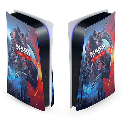 Head Case Designs Officially Licensed EA Bioware Mass Effect Key Art Legendary Graphics Vinyl Faceplate Sticker Gaming Skin Decal Cover Compatible With Sony PlayStation 5 PS5 Disc Edition Console