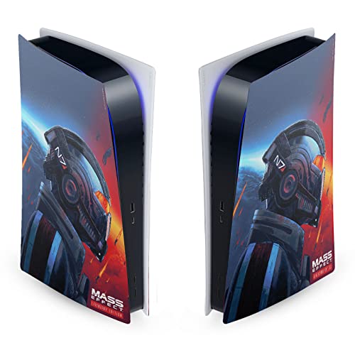 Head Case Designs Officially Licensed EA Bioware Mass Effect N7 Armor Legendary Graphics Vinyl Faceplate Sticker Gaming Skin Decal Cover Compatible With Sony PlayStation 5 PS5 Digital Edition Console
