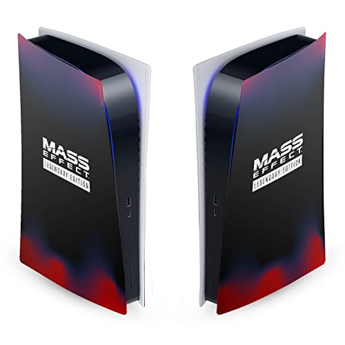 Head Case Designs Officially Licensed EA Bioware Mass Effect Logo Legendary Graphics Vinyl Faceplate Sticker Gaming Skin Decal Cover Compatible With Sony PlayStation 5 PS5 Digital Edition Console