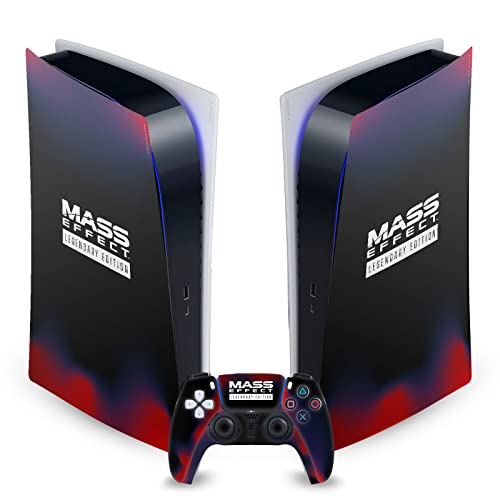 Head Case Designs Officially Licensed EA Bioware Mass Effect Logo Legendary Graphics Vinyl Faceplate Gaming Skin Decal Compatible With Sony PlayStation 5 PS5 Digital Console and DualSense Controller