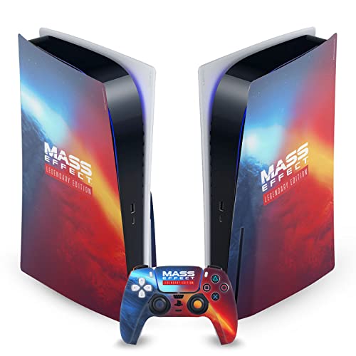 Head Case Designs Officially Licensed EA Bioware Mass Effect Logo Key Art Legendary Graphics Vinyl Faceplate Sticker Gaming Skin Decal Cover Compatible With PS5 Disc Console & DualSense