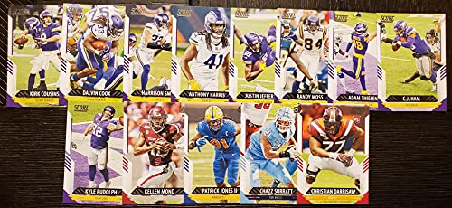 2021 Panini Score Football Minnesota Vikings Team Set 13 Cards W/Drafted Rookies