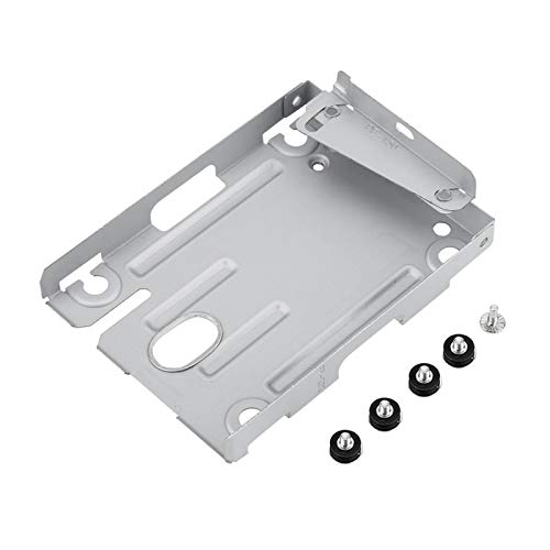 Wisoqu Hard Disk Drive Mounting Bracket,2.5″ HDD Hard Disk Drive Holder Adapter Metal Mounting Bracket Adapter,for PS3 CECH-400X with Screws