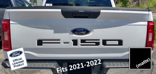 Decal Mods Tailgate Insert Decals Letters Inlays Indent Stickers (Thin Decal) for Ford F150 (2021-2022) Black Matte – CBM