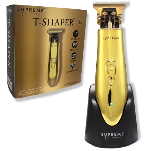 Supreme Trimmer Trimmer for Men ST5200 Professional Barber Hair Trimmer Cordless Clipper Liner Beard Trimmer – Gold T Shaper