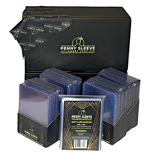 PYP Sports Card Toploaders and Sleeves Bundle, Including 100 35pt Ultra Clear Top Loaders and 100 Clear Soft Card Sleeves (100 toploaders + 100 Sleeves)