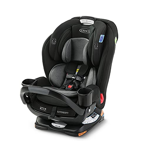 Graco Extend2Fit 3 in 1 Car Seat Featuring Anti-Rebound Bar, Ride Rear Facing Longer, Up to 50 Pounds, Prescott