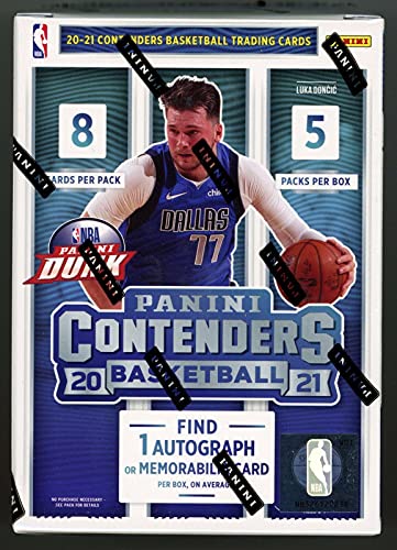 2020/2021 Panini Contenders Nba Basketball Sealed 40 Card Blaster Box – Look For Lamelo Ball Wiseman Rookie and Autograph Cards