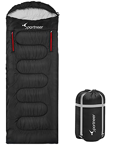 Sleeping Bag, Sportneer Wearable XL Sleeping Bags for Adults with Arm Zipper Holes Sleeping Bags Winter Cold Weather Kids Sleeping Bag for Camping Hiking Backpacking Outdoor Travel