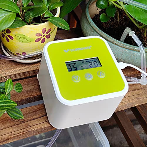 UCINNOVATE Indoor Watering System for Plants, Automatic Drip Irrigation Kit Plant Watering Device for Vacation with DIY Programmable Timer Auto Watering for Houseplants