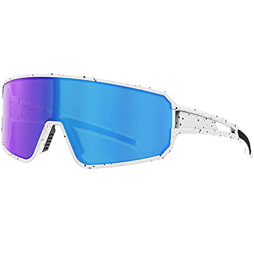 SPOSUNE Polarized Cycling Glasses for Men Women, UV400 Bike Sunglasses – Sport Eyewear for Bicycle Baseball Running MTB