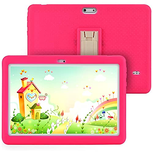 Tablet for Kids, Tagital T10K Kids Tablet 2GB RAM 32GB ROM Android 10,10.1 inch Display with WiFi, Bluetooth, Kids Mode Pre-Installed, WiFi Android Tablet (2021 Version) (Pink), Touch