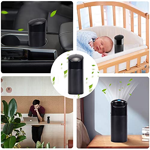 Air Purifier Ionizer, Mini Desktop USB Air Purifiers for Home & Car，One Touch Operation Compact Air Cleaner Purifier for Dust, Smoke, Pet Dander, Hay Fever, Cooking(black) | The Storepaperoomates Retail Market - Fast Affordable Shopping