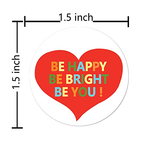 Top label Be Bright Motivational Saying Stickers,Be Happy Be You Inspirational Sealing,Encouraging Self-Adhesive Label for Phone, Scrapbook,Laptops,Water Bottle,Gift,1.5 Inch,500 Pcs Per Pack. | The Storepaperoomates Retail Market - Fast Affordable Shopping