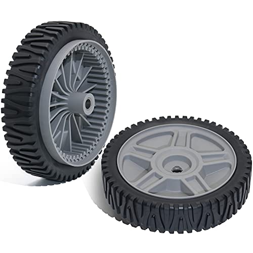 CheeMuii Drive Wheels for Husqvarna AYP Craftsman Poulan HOP 581009202 193912X460 Lawn Mower Wheels Pack of 2
