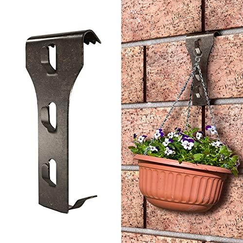 Brick Hook Clips (12 Pack) for Hanging Outdoors, Brick Hangers Fits Queen Size Brick 2-1/2″ to 2-3/4″ in Height, Heavy Duty Brick Wall Clips Siding Hooks for Hanging No Drill and Nails