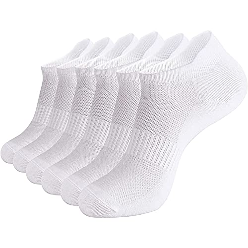 brookhaus Women’s Ankle Socks, 6 Pairs Athletic Socks, Low Cut Running Socks, No Show Sport Socks With Tab, Women Socks Size 6-9/9-11