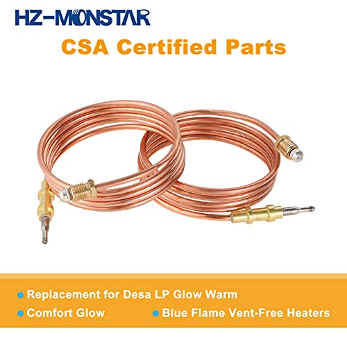 2 PCs Gas Heater Thermocouple, 39.5″ M8x1 Thread Thermocouple Replacement for Desa LP Vent Free Wall heater Desa LP Glow Warm Comfort Glow Heater BBQ Grill or Fire Pit Heater or Gas Water Heater | The Storepaperoomates Retail Market - Fast Affordable Shopping