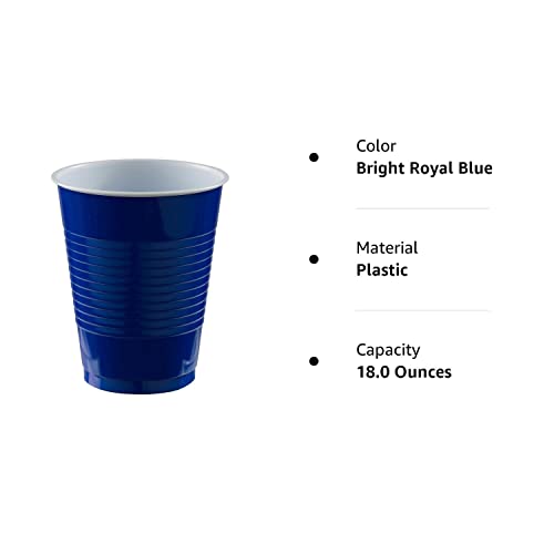 Disposable Double Stack Plastic Cups – 18 oz. | Royal Blue | 50 Pcs. | The Storepaperoomates Retail Market - Fast Affordable Shopping