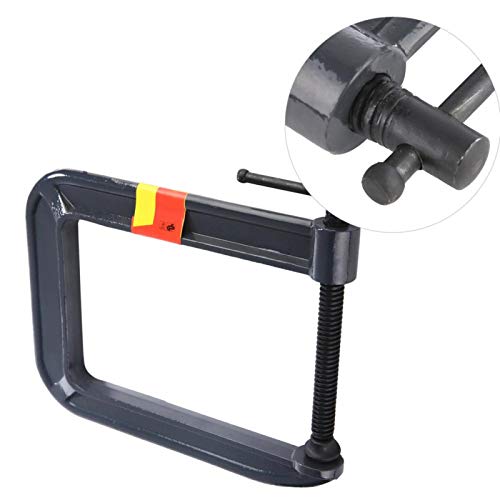 C Clamp Vise,deep throat c clamp G-type Woodworking Clamp, Steel Carpentry Clamping Device Sturdy DIY C-Clamp Special Shaped, for Industry(Clamping thickness 100depth 185mm)