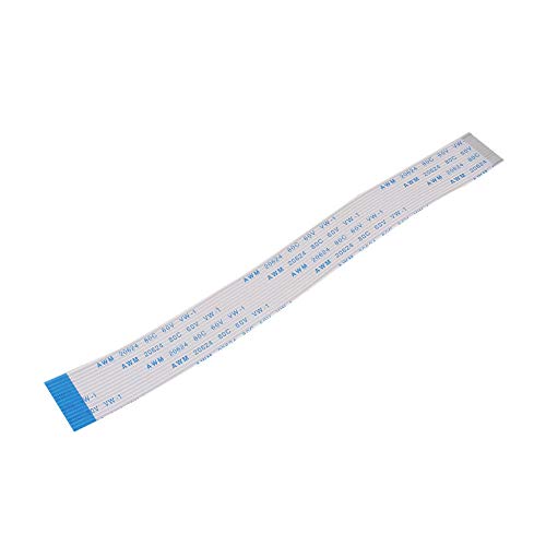 A1 FFCs Flex Cable for Raspberry Pi Camera or Display White 40cm 15.7 2 Pack 2 Cables, White