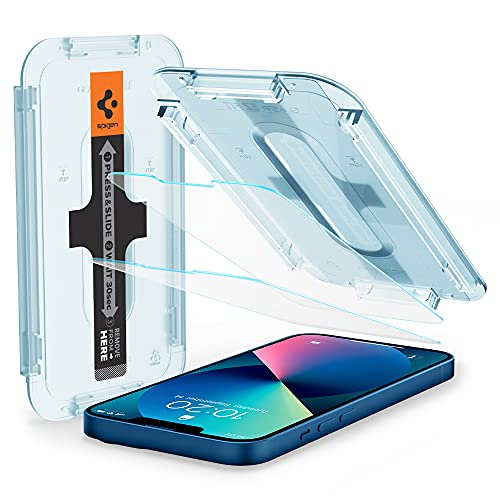 Spigen Tempered Glass Screen Protector [GlasTR EZ FIT] designed for iPhone 13 Mini [Case Friendly] – 2 Pack