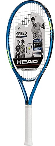 HEAD Speed Kids Tennis Racquet – Beginners Pre-Strung Head Light Balance Jr Racket , Frustration Free Packaging – 25 Inch, Blue
