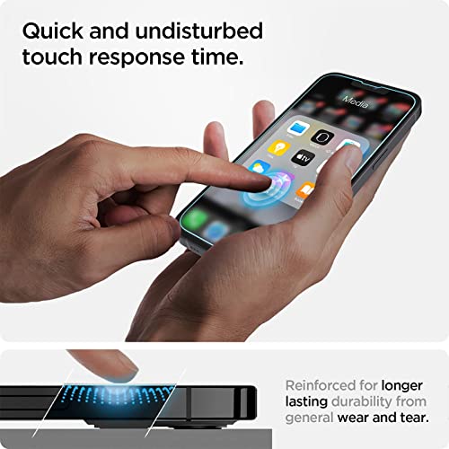 Spigen Tempered Glass Screen Protector [GlasTR EZ FIT] designed for iPhone 13 Mini – Sensor Protection / 2 Pack | The Storepaperoomates Retail Market - Fast Affordable Shopping