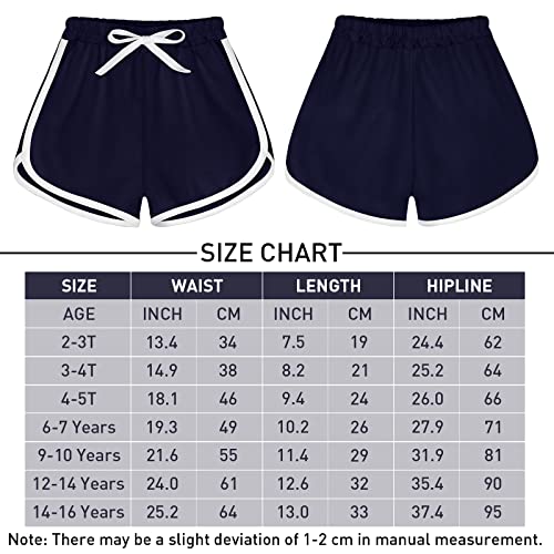 Ruisita 3 Pieces Girls Boys Running Athletic Shorts Dance Sport Shorts Summer Workout Shorts for Toddler Kids | The Storepaperoomates Retail Market - Fast Affordable Shopping
