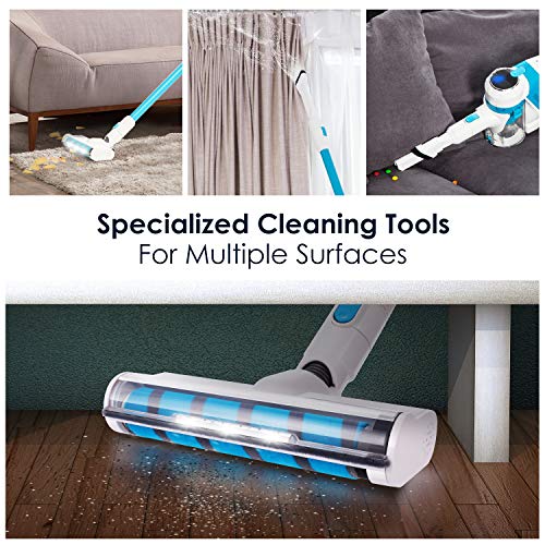 SIMPFREE Cordless Vacuum Cleaner, Extra Tools for Homes with Pets, Rechargeable, Lightweight, Powerful Suction, Rechargeable Lithium Ion Battery (5 in1) | The Storepaperoomates Retail Market - Fast Affordable Shopping