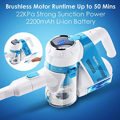 SIMPFREE Cordless Vacuum Cleaner, Extra Tools for Homes with Pets, Rechargeable, Lightweight, Powerful Suction, Rechargeable Lithium Ion Battery (5 in1) | The Storepaperoomates Retail Market - Fast Affordable Shopping