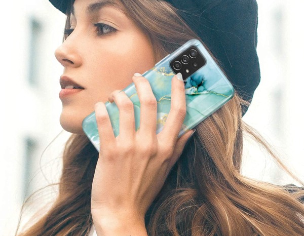 luolnh Galaxy A52 Case,Samsung Galaxy A52 Case Marble Brilliant Cute Design [Not for A51 4G Verison],Soft Silicone Rubber TPU Bumper Cover Skin Phone Case for Samsung Galaxy A52 5G/4G-Abstract Mint